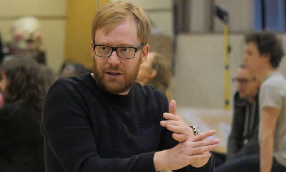 Joe Hill-Gibbins in rehearsals for A Midsummer Night’s Dream at the Young Vic.
