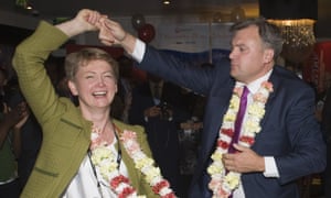 Ed Balls with his wife Yvette Cooper at the Labour party conference in 2011.