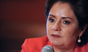 Patricia Espinosa says she has been unable to land a meeting with the US state department.