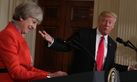 President Trump and Theresa May.