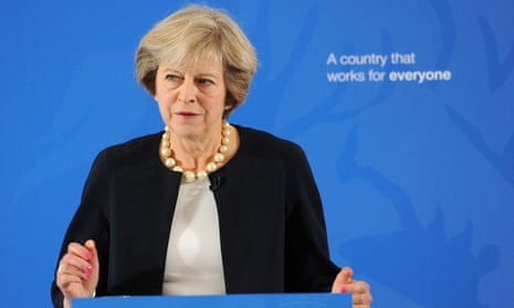 Theresa May giving pro-grammar school speech