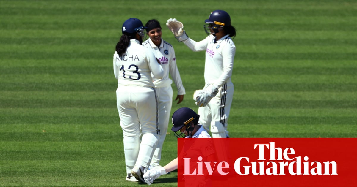 England v India: women’s Test, day two updates – live