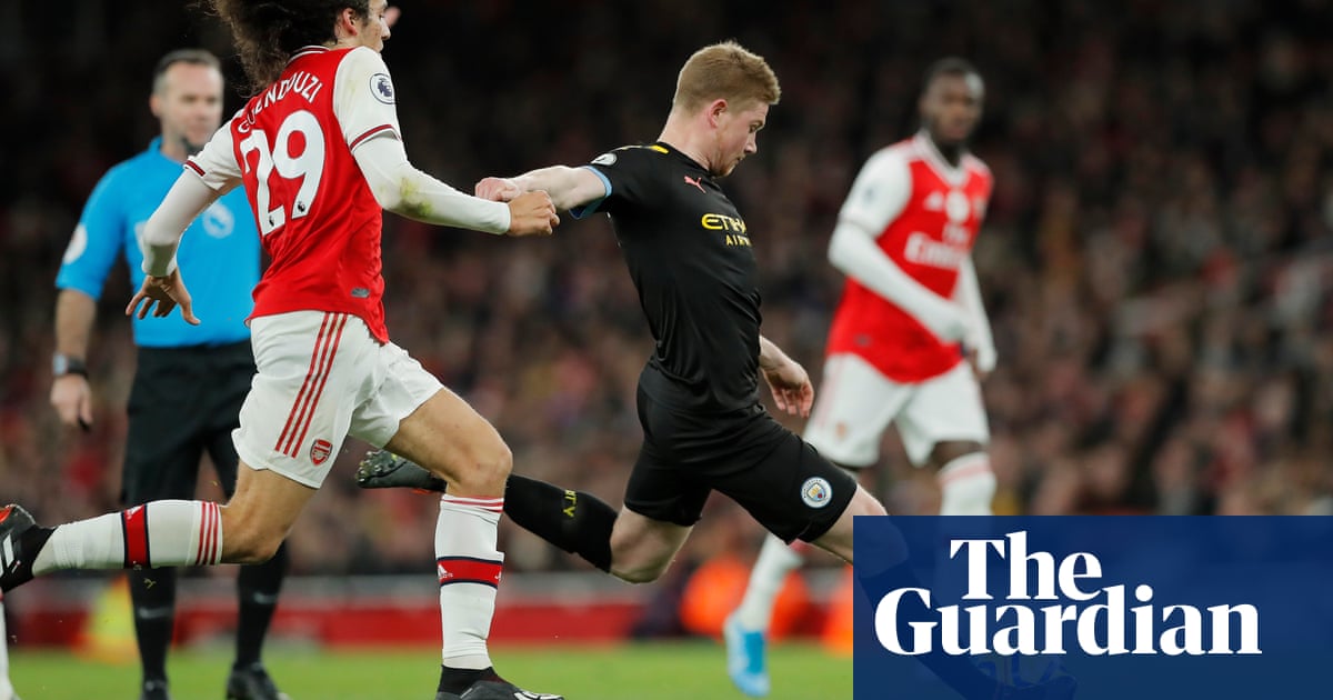 Kevin De Bruyne at the double as City blow Arsenal away with early salvo