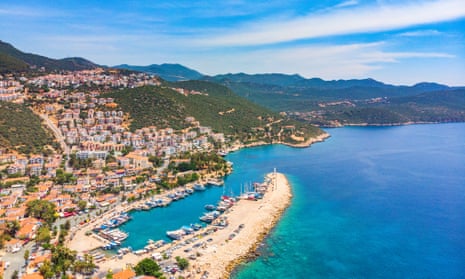 An aerial View of Kaş.