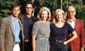 The Murdochs in 1985, from left: Lachlan, James, Anna, Elisabeth and Rupert. 