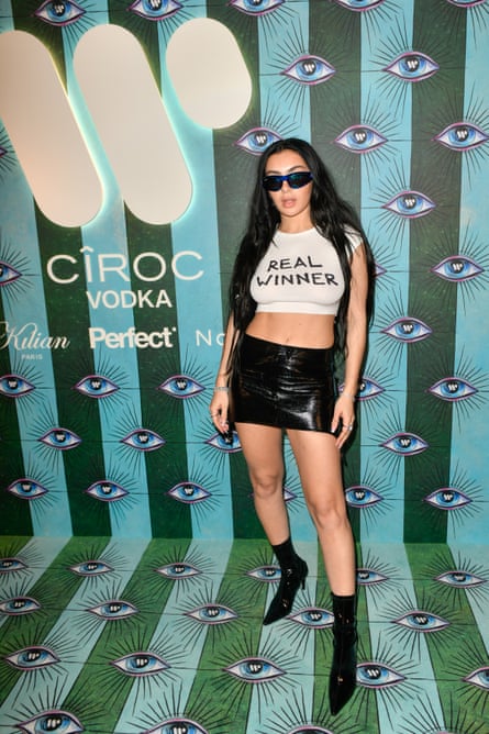 Pop star Charli XCX at a Brit awards party in 2023.