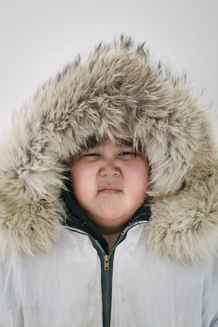 Steven Reich, son of the captain of Yugu crew, is eleven and has spent many years camping on the sea ice with his father and crew. Despite his youth, his confidence out on dangerous environment of the sea ice attests to his upbringing as an Iñupiaq whaler.