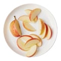 Sliced apple on a plate