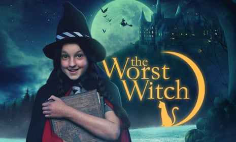 Bella Ramsey as Mildred Hubble in The Worst Witch.