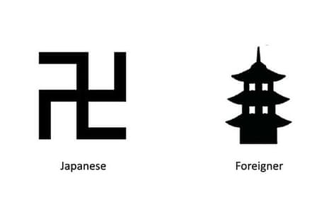 The ancient Sanskrit symbol and the proposed new symbol.