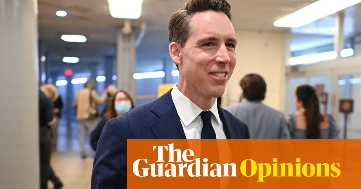 Josh Hawley is right that men aren’t doing well – but it’s because of toxic people like him