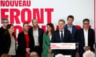 French leftwing parties form ‘Popular Front’ to contest snap election