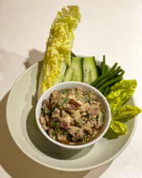 Laab must be hand-chopped, says chef David Thompson.