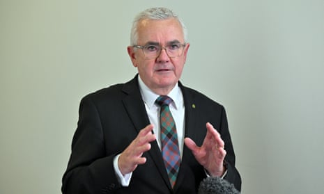 Independent Mmember for Clark Andrew Wilkie speaks to journalists in the Press Gallery at Parliament House on Wednesday