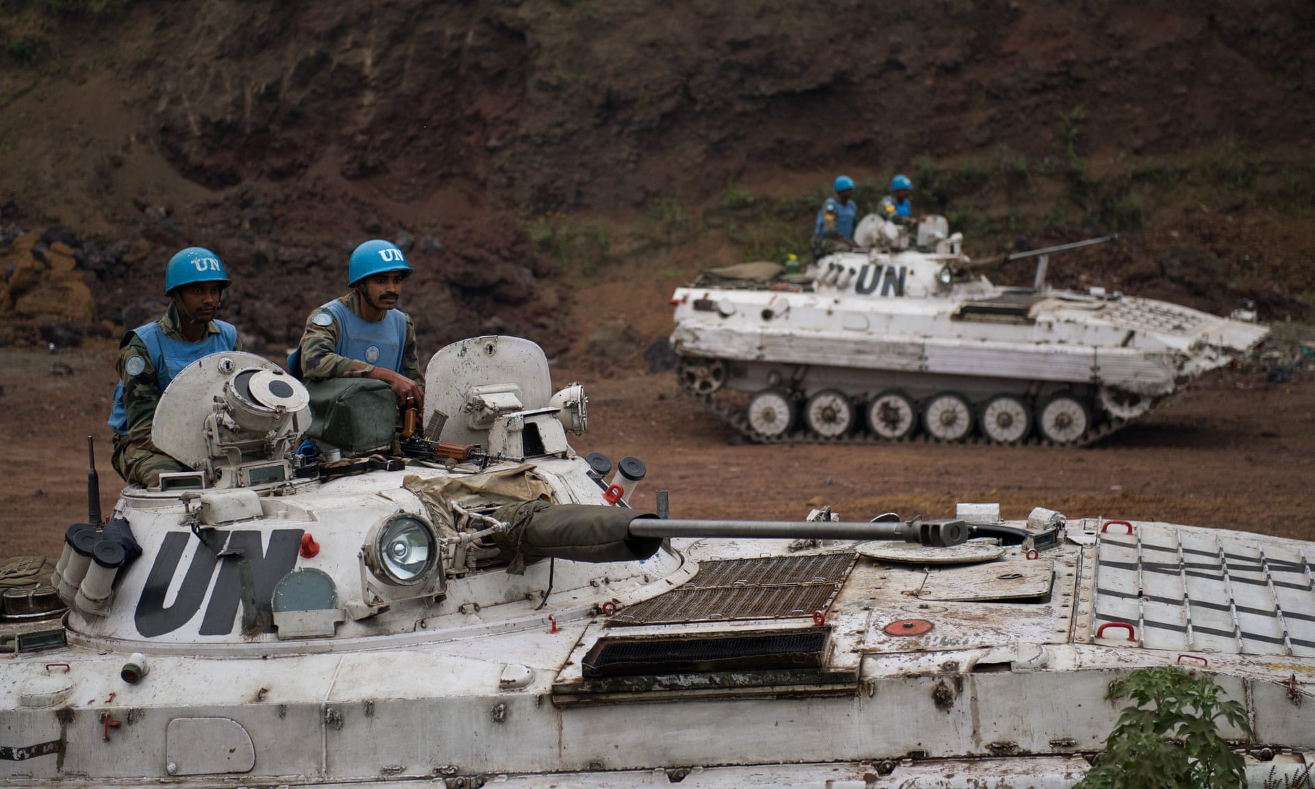 Caschi Blu indiani in Congo, nell'est del Paese, 2013. Credits to: Phil Moore/AFP/Getty Images.