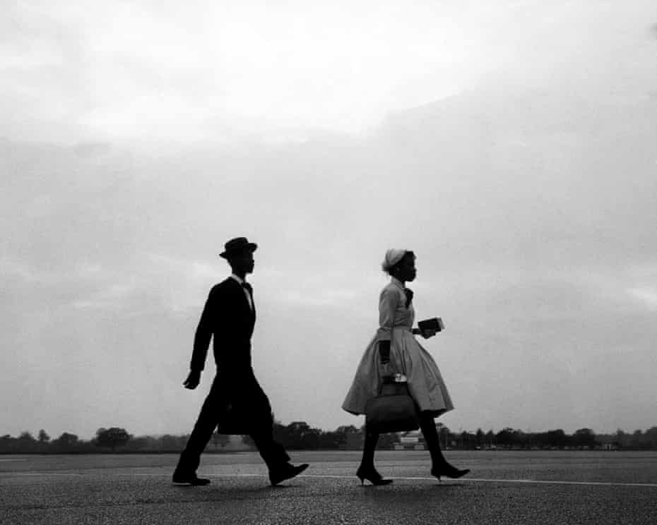 A couple from the West Indies arriving at Gatwick airport, 30 June 1962.