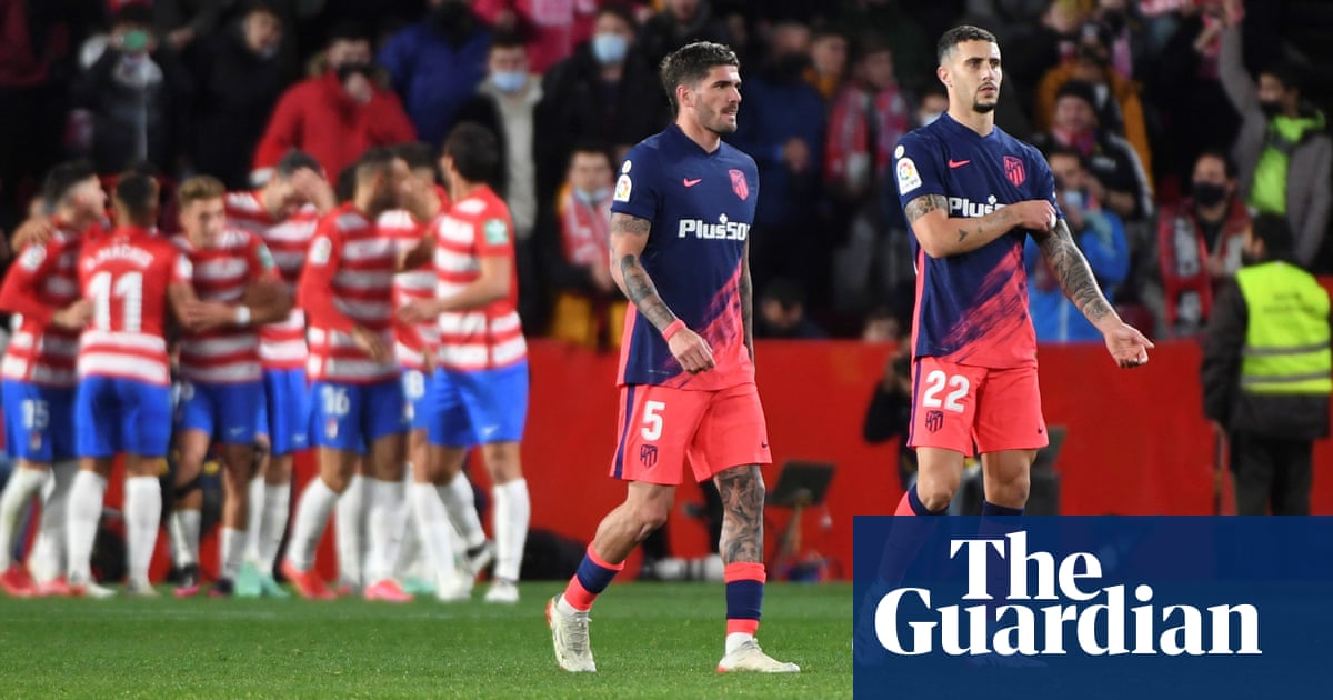 European roundup: Atlético beaten by Granada, PSG grab draw after Ramos red