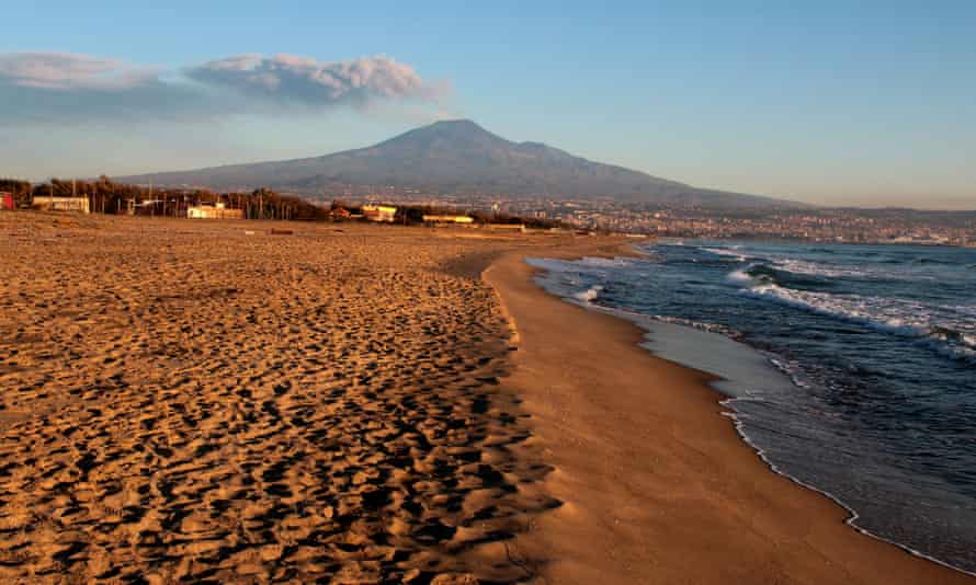 Etna’s south-east crater, photographed from Catania.