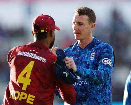 Harry Brook and Shai Hope will lead their teams out for the second men’s ODI in Cardiff.