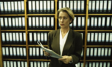 Helen Mirren as DCI Jane Tennison in Prime Suspect, 1991.