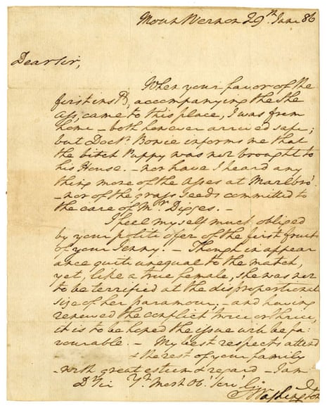 George Washington’s letter about a donkey