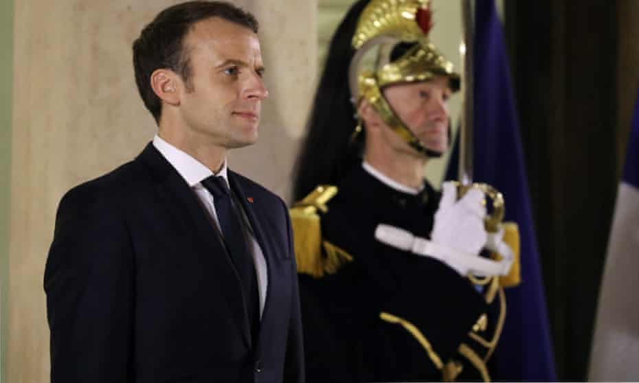 Emmanuel Macron at the Elysée Palace