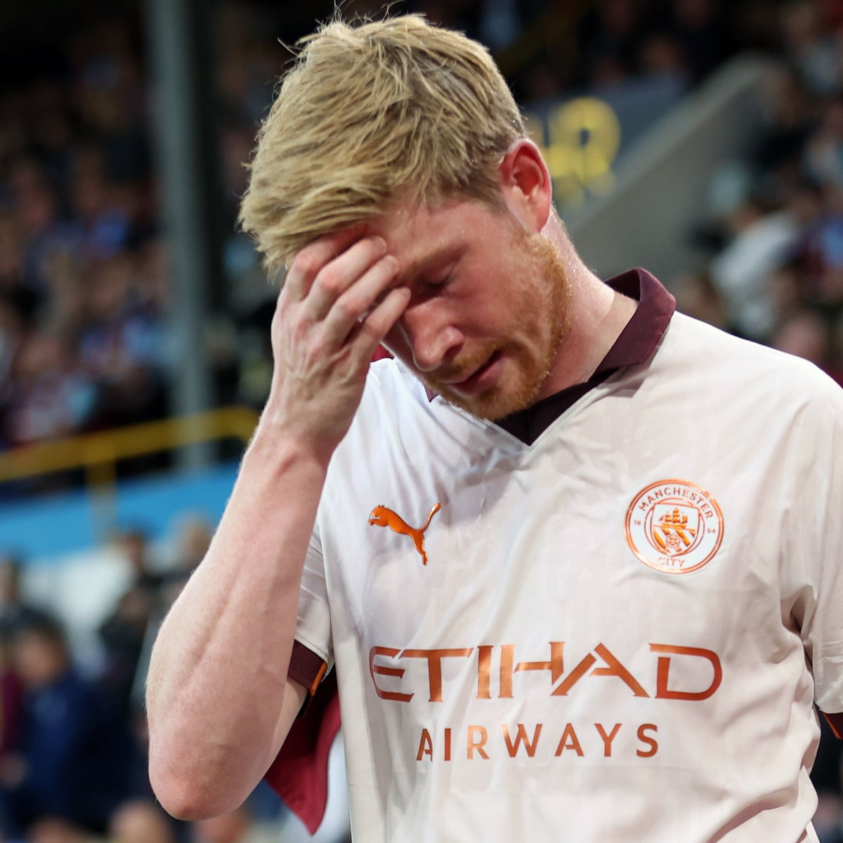 Manchester City's Kevin De Bruyne could miss rest of year with injury |  Manchester City | The Guardian