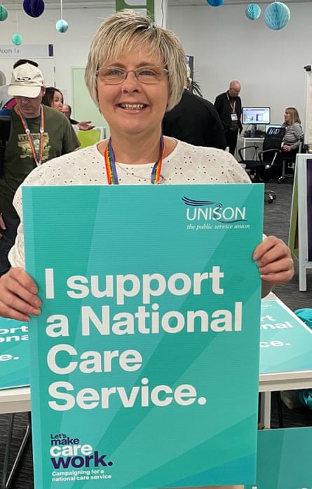 Sam Thornton, a support worker for people with learning disabilities.