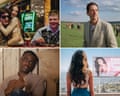 Oscars composite 2025. Clockwise from top left: Anora, The Brutalist, The Substance, Nickel Boys