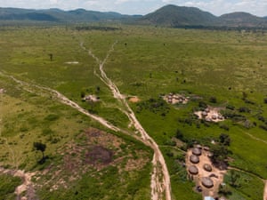 An aerial view of the Damau grazing reserve in Kaduna, northern Nigeria.