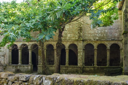 The abandoned monastery of Santa Cristina de Ribas de Sil.