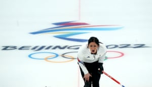 Eve Muirhead in action for Great Britain.