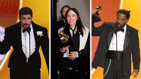 Grammy awards 2026: Bad Bunny and Kendrick Lamar win big as musicians take aim at ICE – video | Grammys | The Guardian