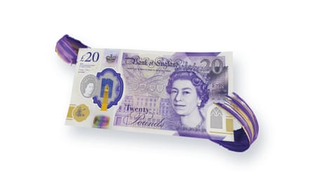 The front of the new £20 banknote.