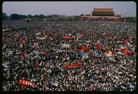 Solidarity … Ode to Joy was the soundtrack to student protests in Tiananmen Square, Beijing, on 4 May 1989.