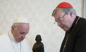 Pope Francis with Cardinal George Pell