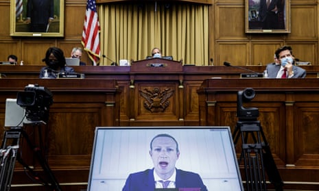 Mark Zuckerberg, the Facebook founder, before a House panel on antitrust last year.