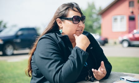 Anti-pipeline activist Angeline Cheek says Keystone XL doesn’t just threaten the tribes’ drinking water, but tribal members as well, due to the lawlessness man camps planned nearby would bring to the reservation.
