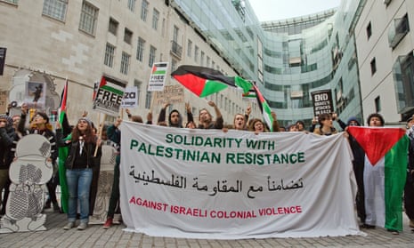 Solidarity protest by London Palestine Action blocks Oxford Circus.
