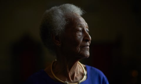 Thelma Edwards, 88, the oldest living relative of Emmitt Till, poses for a portrait at the Marion County Black History Museum on Thursday afternoon, March 12, 2020 in Ocala, Florida.