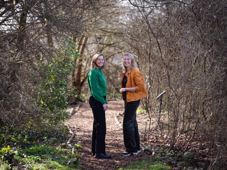 Gould and Greenwood on a woodland path at Dose of Nature project in Kew