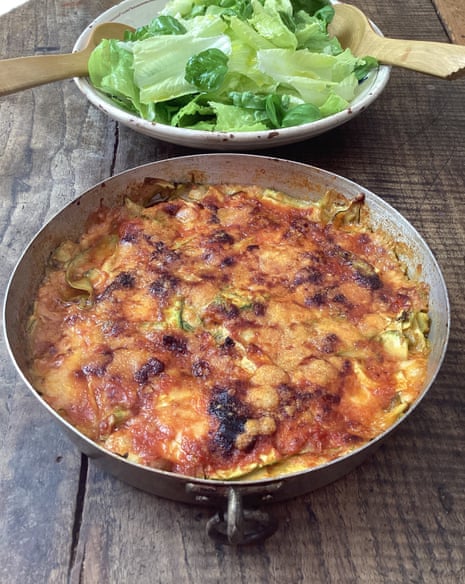 Courgette Baked Garlic Parmesan Zucchini Rachel Roddy's Recipe For
