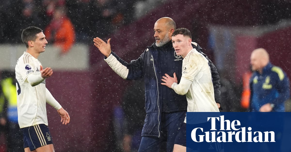 West Ham losing faith in Nuno and unhappy he embraced Forest players on pitch