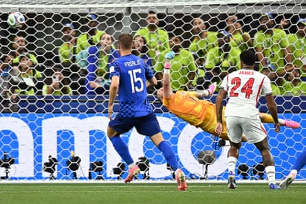 Jordan Pickford concedes Croatia’s first goal