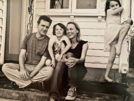 'There's a sort of levity and lightness Anne brings': Peter Houghton and Anne Browning with their children Louis and Essie in 2009