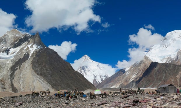 The world’s second highest mountain, K2, in Pakistan