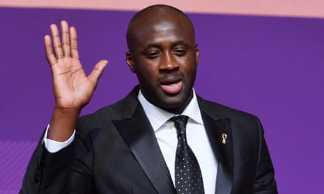Yaya Touré at the World Cup draw in Qatar in April.