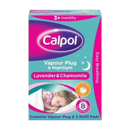 Calpol Vapour Plug & Nightlight Lavender & Chamomile + 3 Refill Pads