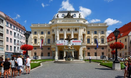 The Slovak National Theatre in Bratislava.