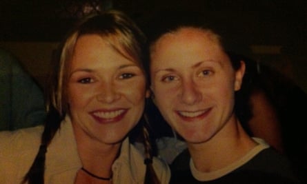 Emily with Carla Bonner, who played Steph in Neighbours